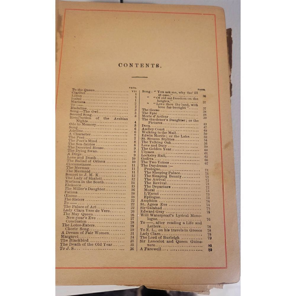 The Complete Works of Tennyson 1887 - Picture 6 of 8
